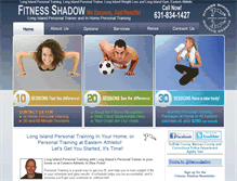 Tablet Screenshot of fitnessshadow.com